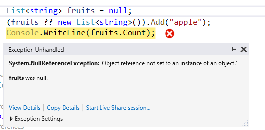 NullReferenceException-Example 4